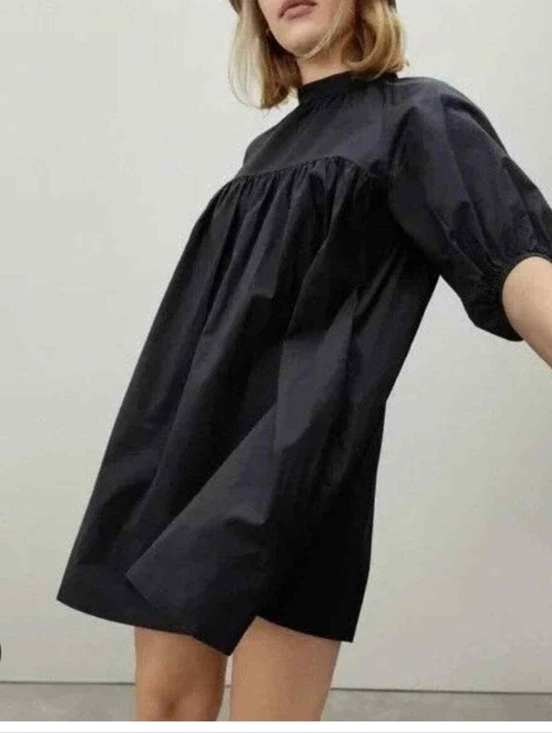 Everlane Dresses & Skirts - Everlane Black Puff-Sleeve Mini Dress